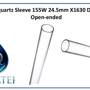 UV Quartz Sleeve 155W 24.5mm x1630 double open-ended