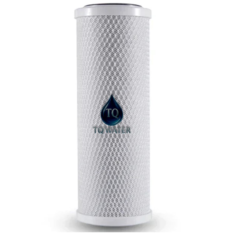 10 inch standard carbon block CTO water filter cartridge for chlorine removal 10 x 2.5 inch housing