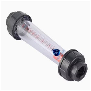 Flow Meter, Rotary Tube Type, 40mm6-60L/min Plain Union