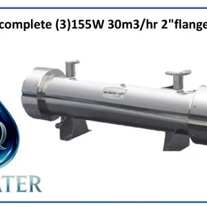 UV light complete 3 -155W 30m³/h 2 flange 465W